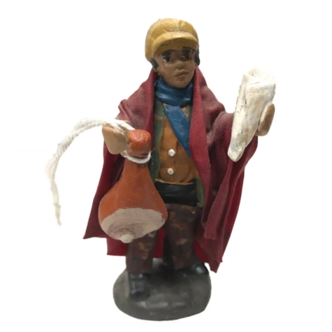 Salumiere vestito in stoffa 7 cm