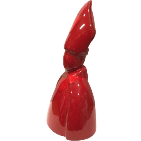 Busto antico di San Gennaro rosso in terracotta 20 cm
