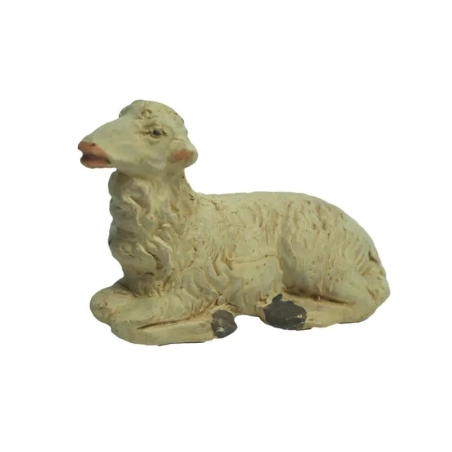 Pecora seduta in terracotta 10 cm