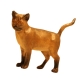 Gattino con occhi di vetro per pastori da 30-35 cm