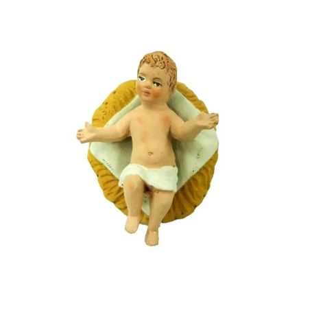 Gesù bambino in terracotta 10 cm