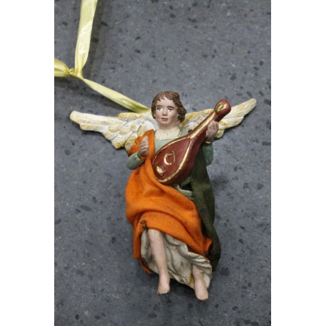 Angelo figura vestita in stoffa 10 cm |Pastori napoletani del presepe