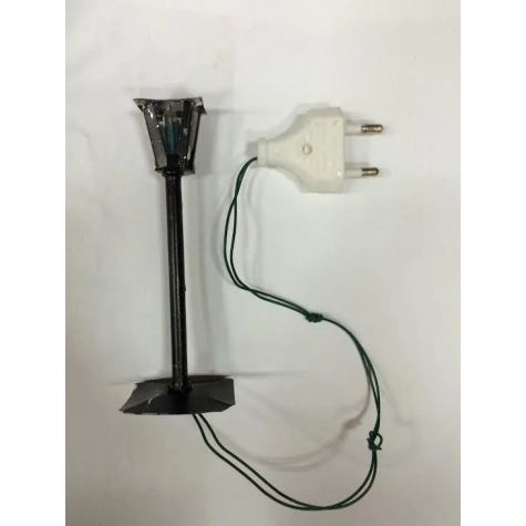 Lampione in ferro  con luce 13 cm 2