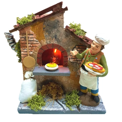 Forno pizza in sughero con pastore da 10 cm