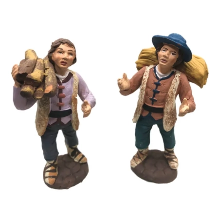 Boscaioli  in terracotta 7 cm