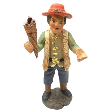 Statuina del Castagnaro in terracotta 10 cm