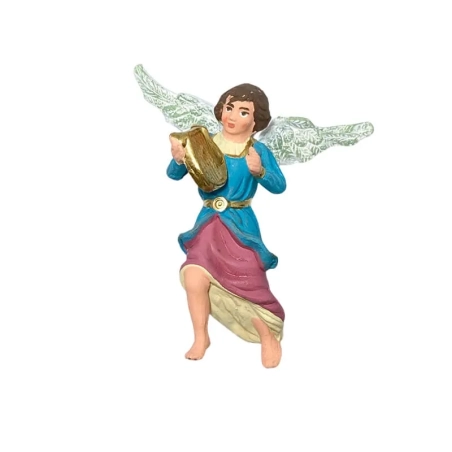 Angelo con lira in terracotta 10 cm