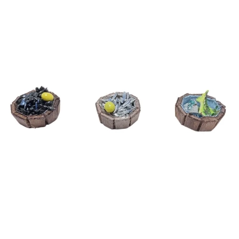 Set da 3 catini con pesce misto per pastori da 7 a 10 cm
