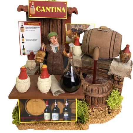 Cantina con vinaio in movimento 10 cm
