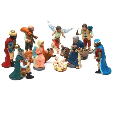 Natività completa in terracotta 10 cm