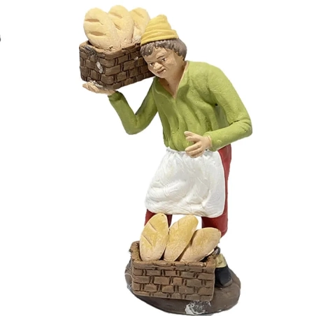 Venditore di pane in terracotta 12 cm