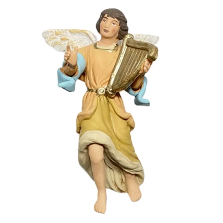 Angelo con lira in terracotta 12 cm