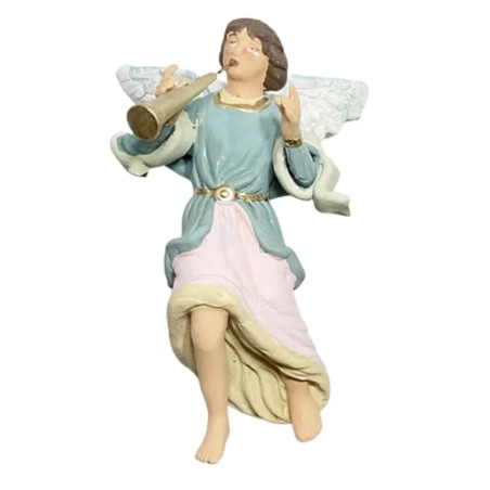 Angelo con tromba in terracotta 12 cm
