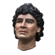 Testa di Maradona in terracotta misura reale