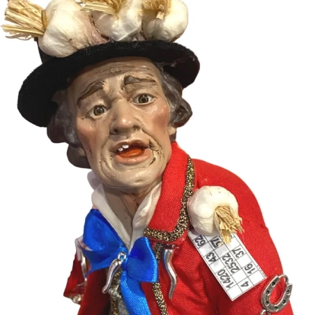 Gobbo scartellato con occhi in vetro 40 cm
