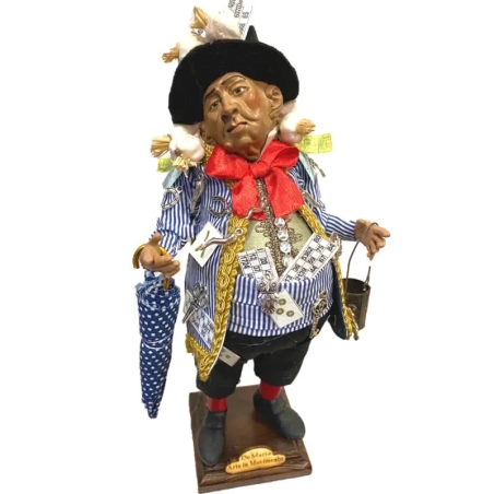 Gobbo scio scio con occhi in vetro 30 cm