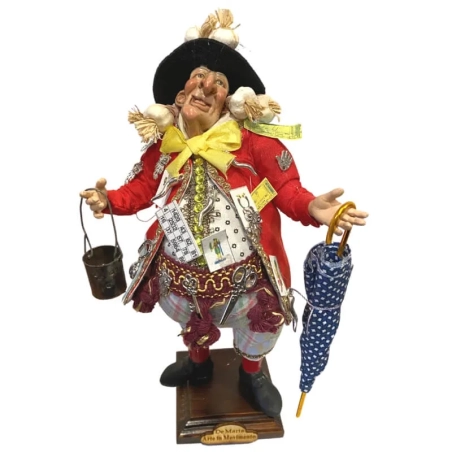 Gobbo scio scio con occhi in vetro 30 cm