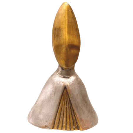 Busto San Gennaro antico sfumato in terracotta 14 cm