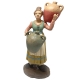 Donna che porta brocche di acqua in terracotta 15 cm