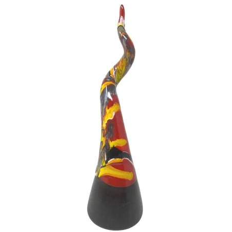 Corno in ceramica multicolore da tavolo 40 cm