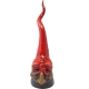 Corno rosso con maschera di pulcinella in ceramica da tavolo 60 cm