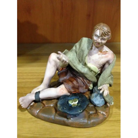 mendicante in terracotta presepe san gregorio armeno