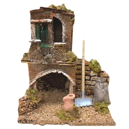 Casetta rudere di campagna 15 cm