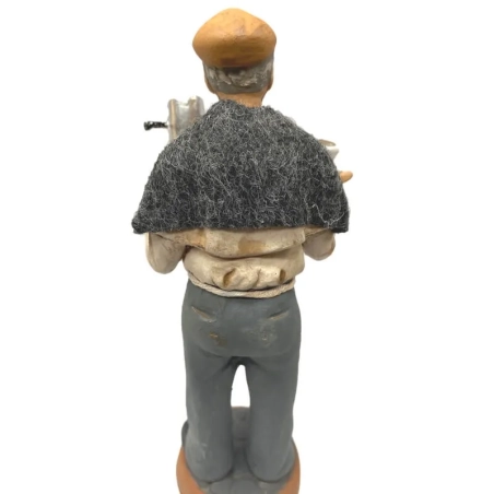 Statuina di Eduardo De Filippo in terracotta 15 cm