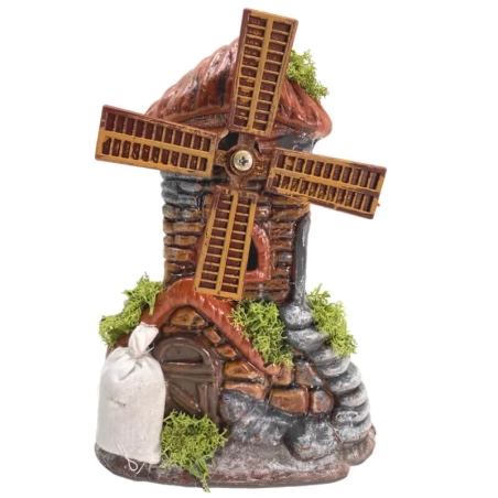 Mulino a vento in terracotta 18 cm