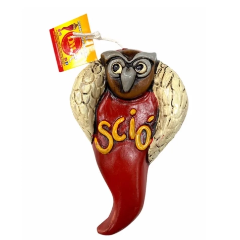 Gufo Sciò Sciò portafortuna 15 cm