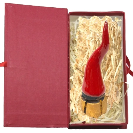 Corno borbone ceramica da tavolo in scatola regalo 9-10 cm