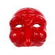 Maschera di Pulcinella rossa in terracotta 6 cm