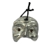 Maschera di Pulcinella argento in terracotta 3 cm