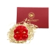 Maschera di Pulcinella 3 cm rossa in scatola regalo