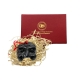 Maschera di Pulcinella 3 cm nera in scatola regalo