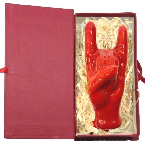 Corna in ceramica 8 cm con scatola regalo
