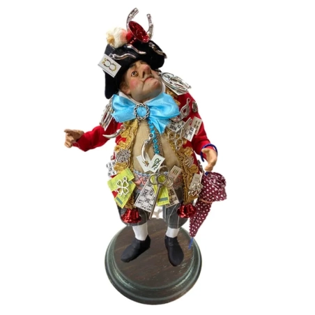 Gobbo scartellato scio scio con occhi in vetro 30 cm