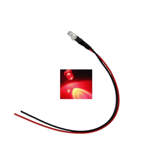 Luce LED rosso per forno presepe 9-12 v