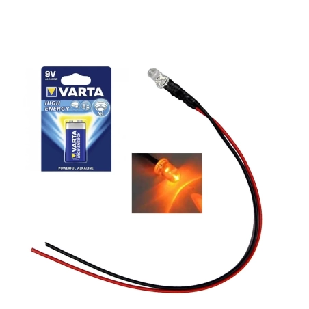Luce LED bianco caldo 9-12 v