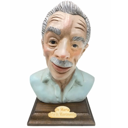 Busto Eduardo De Filippo in terracotta 20 cm