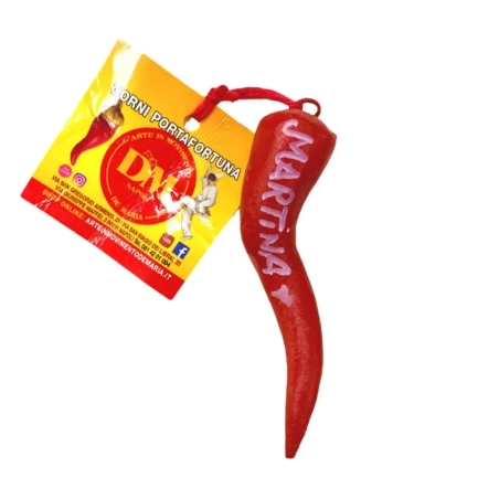 Corno 7 cm personalizzato col tuo nome in scatola regalo