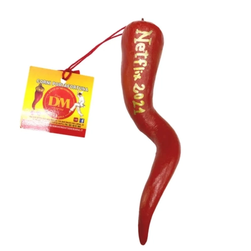 Corno 12 cm personalizzato col tuo nome in scatola regalo