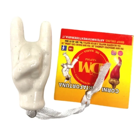 Corna in ceramica bianche 5 cm