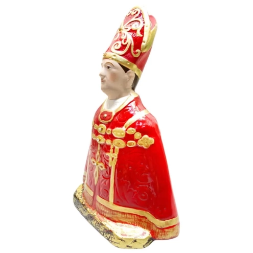 Busto di San Gennaro classico in ceramica 30 cm