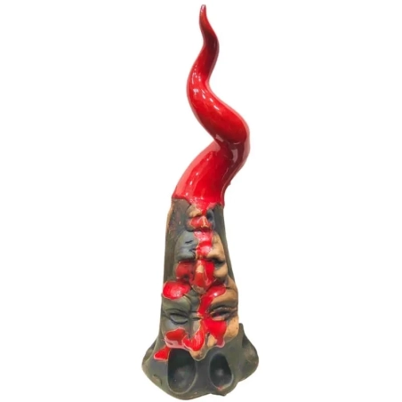 Corno antico di Pulcinella in ceramica da tavolo 30 cm