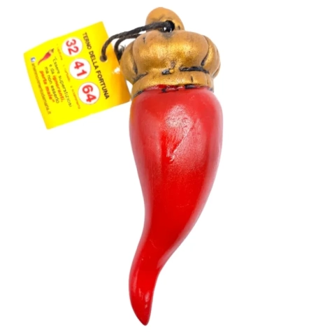 Corno imperiale portafortuna 18 cm