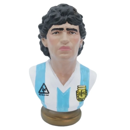Busto di Maradona Argentina in ceramica 13 cm
