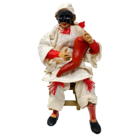 Pulcinella stile 700 con corno grande 15 cm