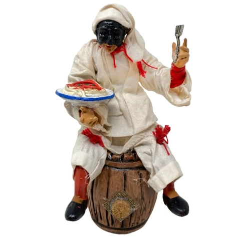 Pulcinella stile 700 con piatto di spaghetti 15 cm