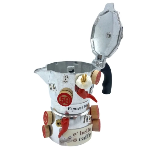 Caffettiera moka reale idea regalo 15 cm